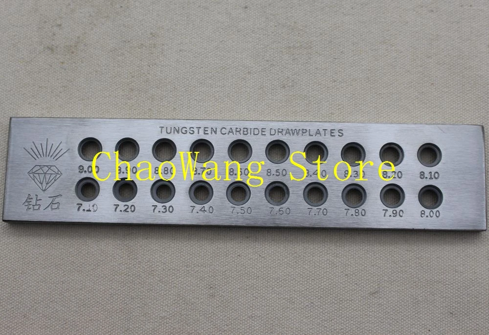 Волочильная пластина из карбида вольфрама для изготовления ювелирных изделий