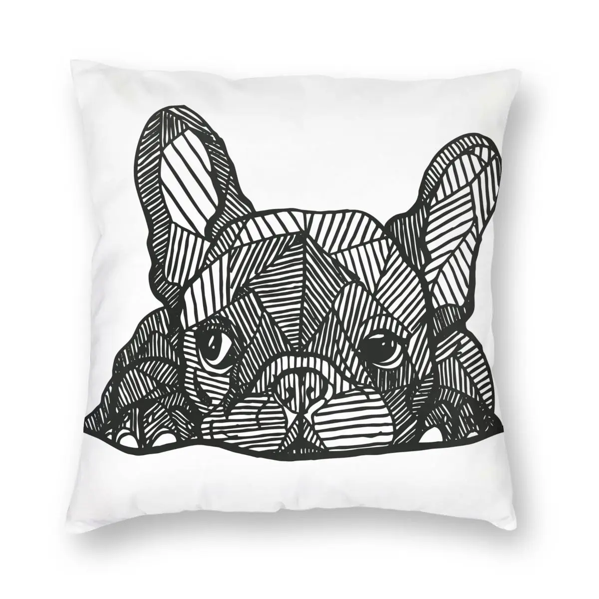 

French Bulldog Puppy Dog Lover Pillow Cover Home Decor Cushion Cover Throw Pillow for Home Double-sided Printing Vintage