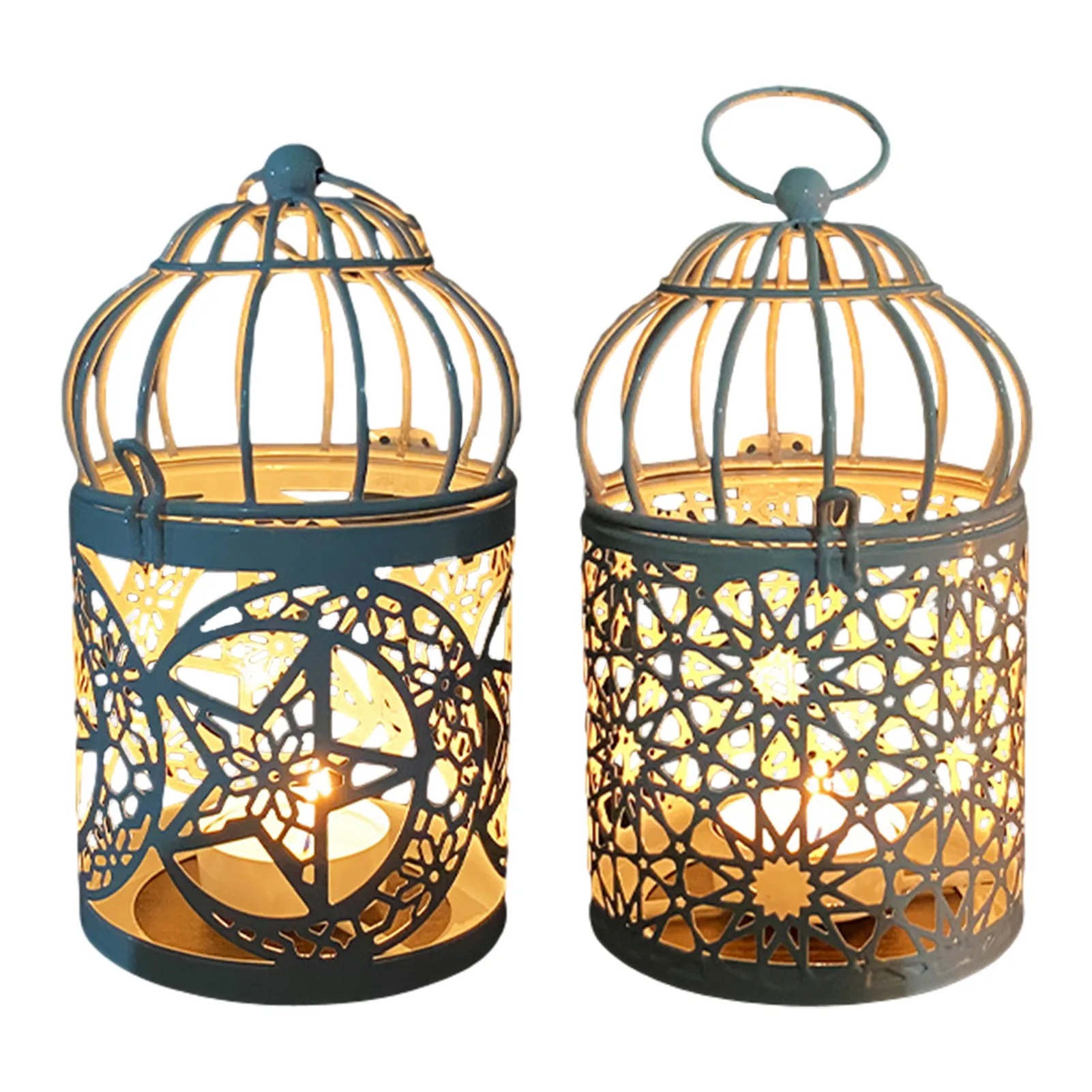 

Metal Hanging Candle Holder Candlestick Holder with Top Loop For Home Decoration