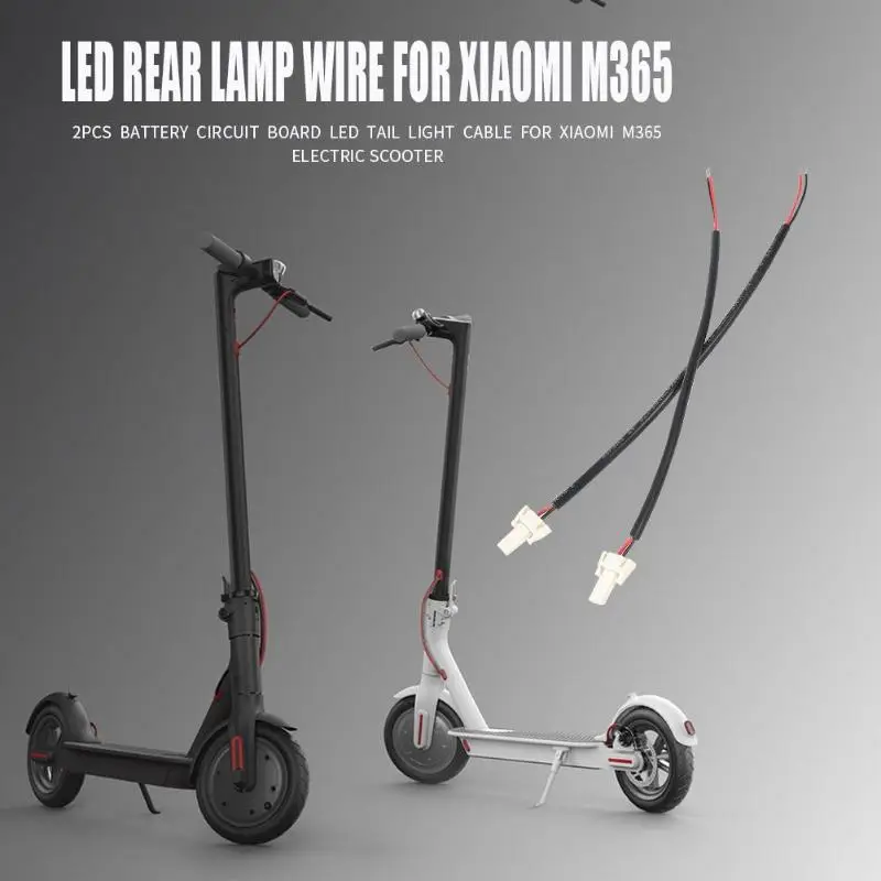 2 шт. LED батарея задний фонарь для подключения кабеля к кабелю Xiaomi M365