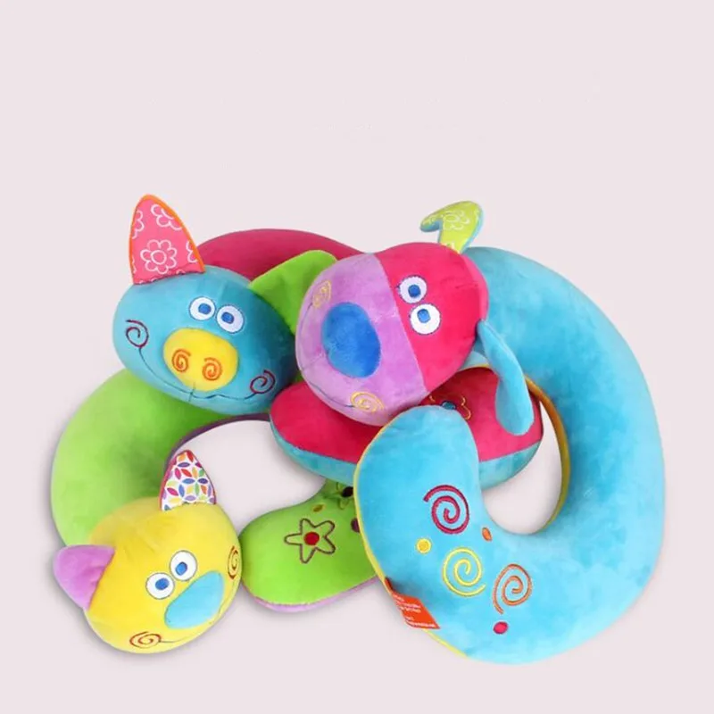 

Soft U-Shaped Plush Sleep Neck Protection Pillow Office Cushion Cute Lovely Travel Pillows For Children/Adults 2021