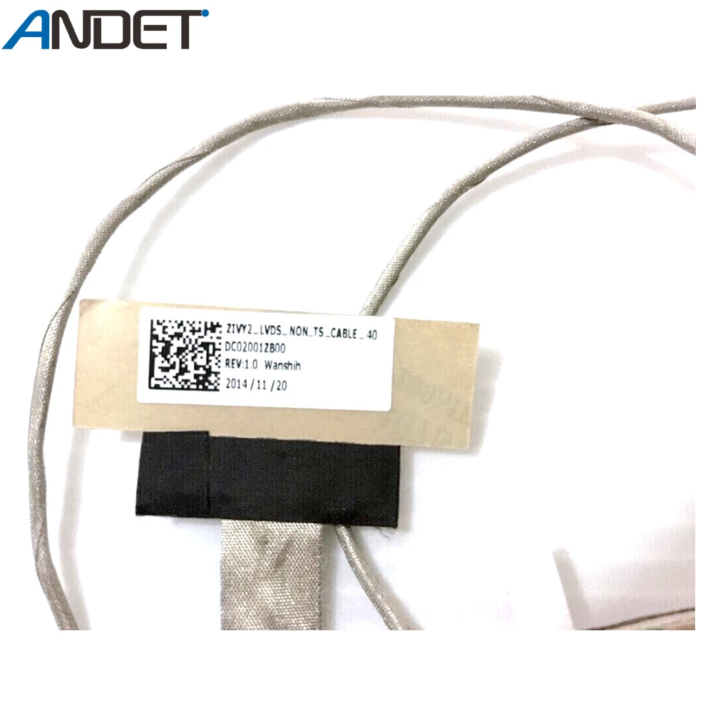 

New Original Screen Line For Lenovo Y50 Y50-70 Y50-80 Laptop LCD Cable Video Connector 40 Pin 4K ZIVY2 LVDS DC02001ZB00