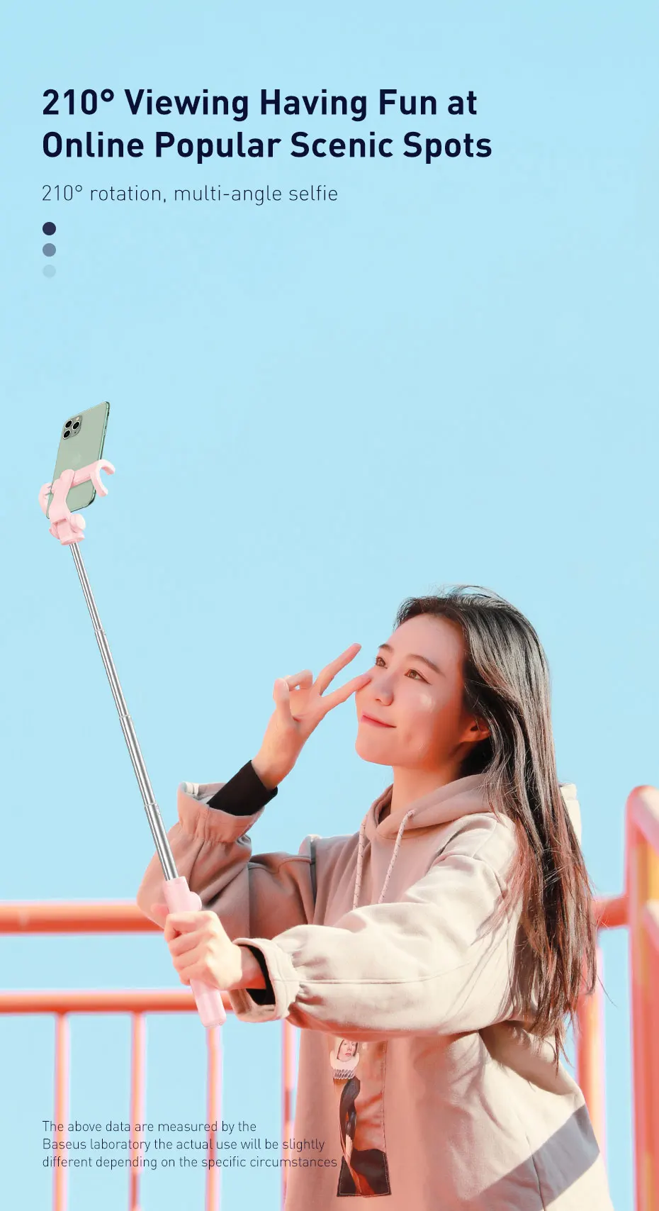 Беспроводная селфи-палка Baseus 2 в 1 с Bluetooth для iPhone, Android, huawei, мини-штатив, складной монопод