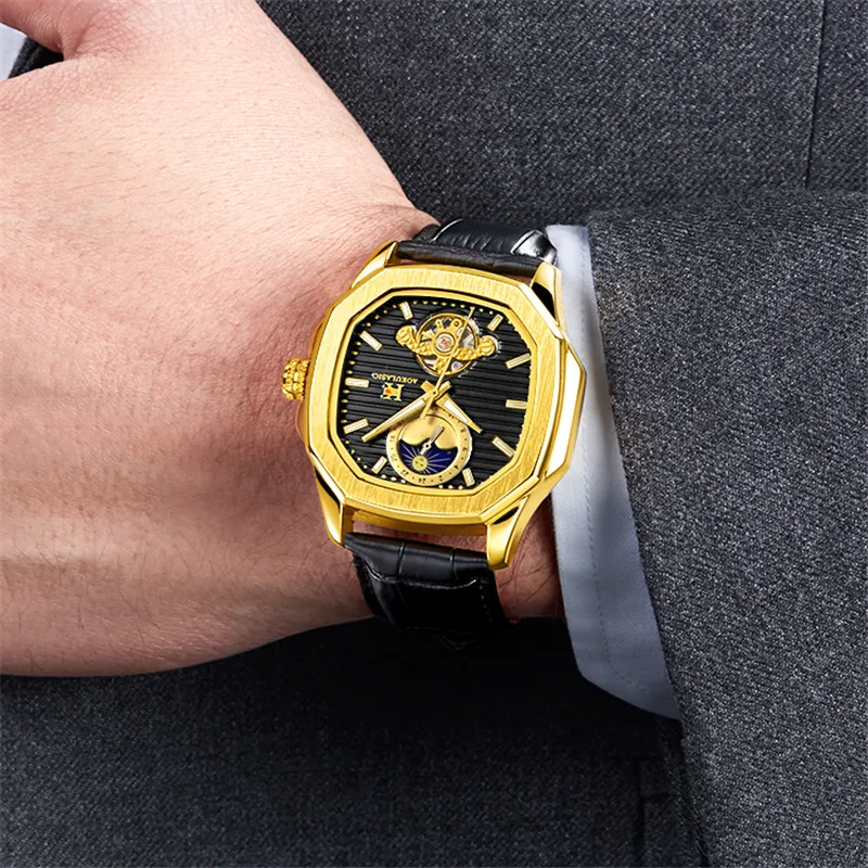 Aokulasic Tourbillon автоматические механические мужские наручные часы военные