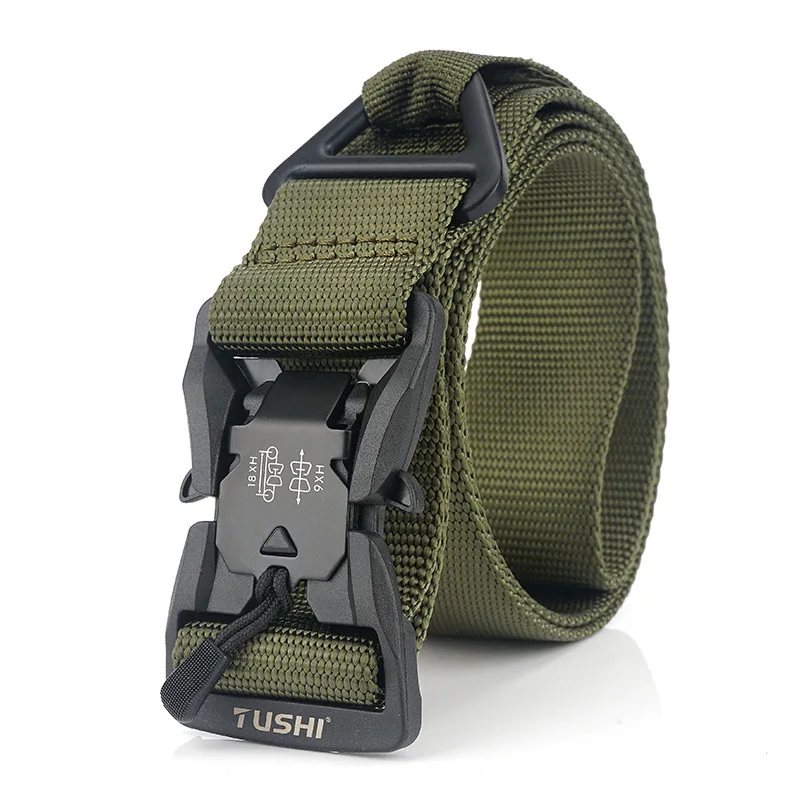 Army Green ReFire gear нейлоновые пояса для мужчин Магнитный военно-тактический страйкбол ремень армейский боевой сверхмощный быстрый выпуск Молл системы поясницы - Цвет: Army Green