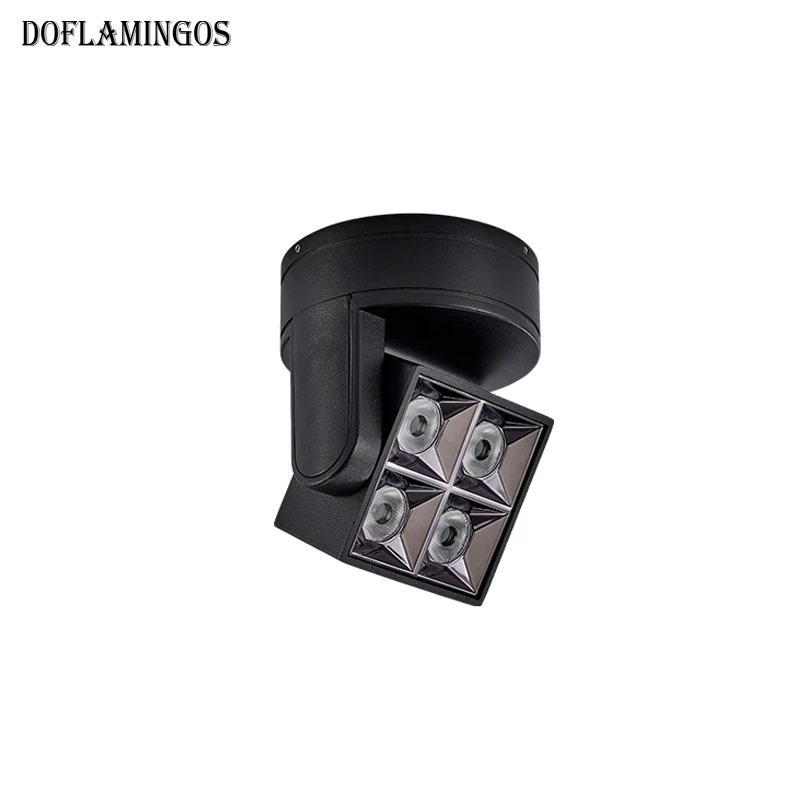 Новый Белый Черный квадратный светодиодный настенный светильник поверхностного