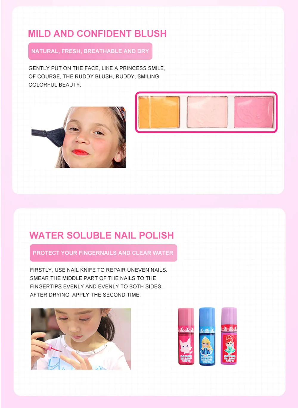 Принцесса макияж набор косметики nailes польские игрушки наборы cutes играет дома