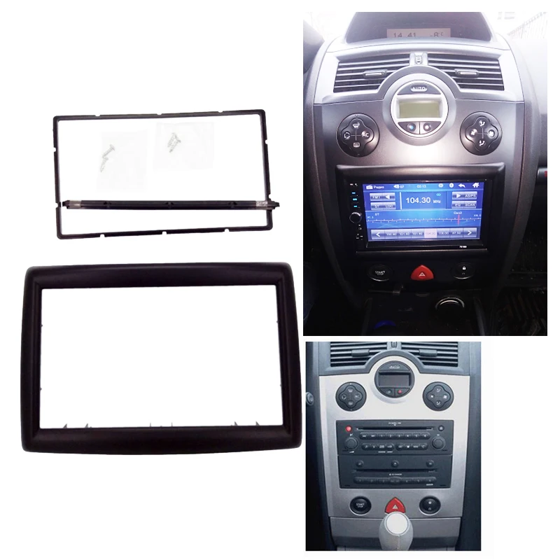 2Din/2 din рамка для RENAULT Megane II 2003-2009 DVD стерео панель монтажная приборная панель монтажный комплект отделка ободок