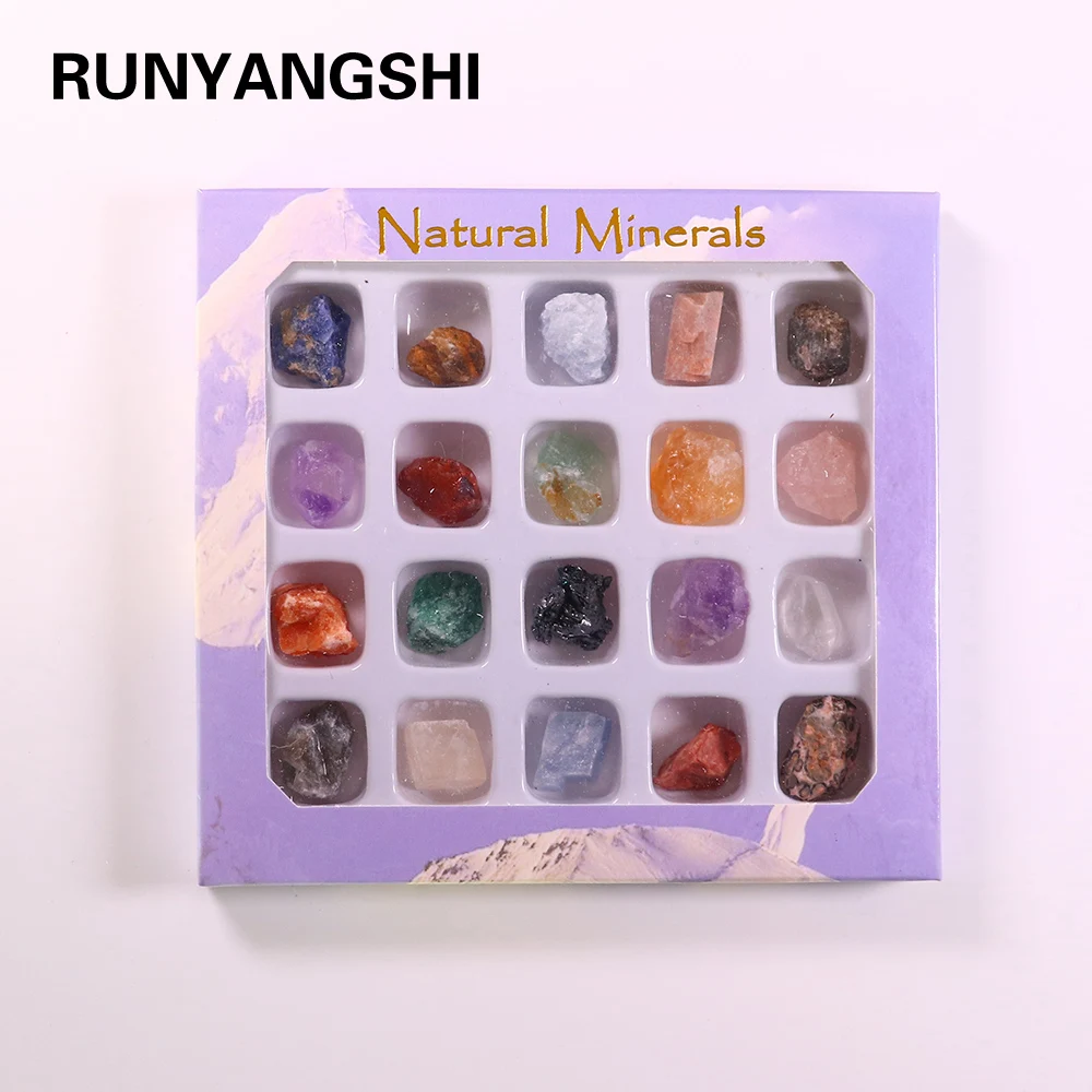 20 шт./компл. натуральный камень образцы минералов неправильное сырье коллекция