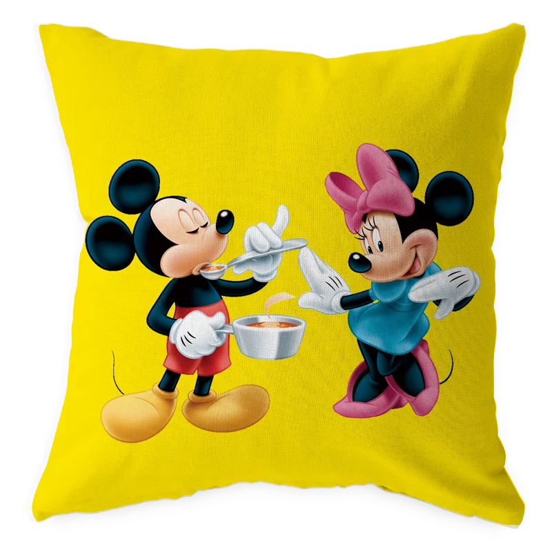 Disney наволочка с мультяшным принтом обниматься Микки и Минни Маус подушка сидения