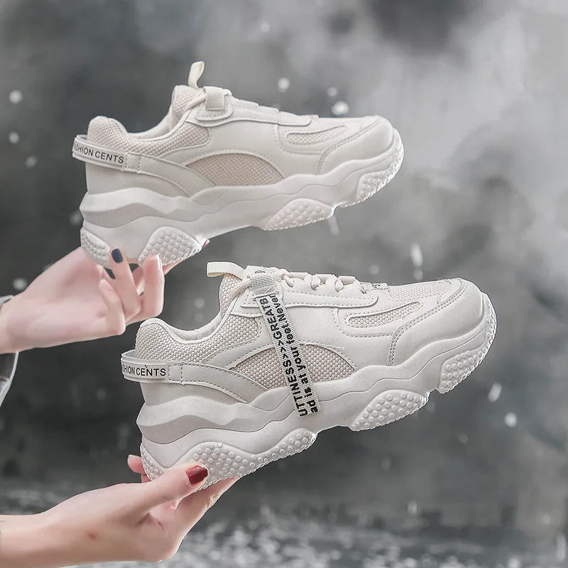 Весна 2020 новинка большие размеры Корейская повседневная спортивная обувь на