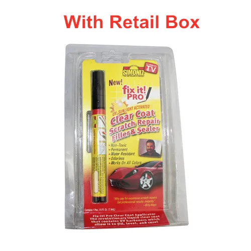 With Retail Box Цена по прейскуранту завода, 1 шт., ручка для ремонта автомобиля, для ремонта царапин, это Pro, прозрачная ручка для нанесения покрытия, авторучка для ремонта автомобиля, средство для удаления царапин - Цвет: With Retail Box