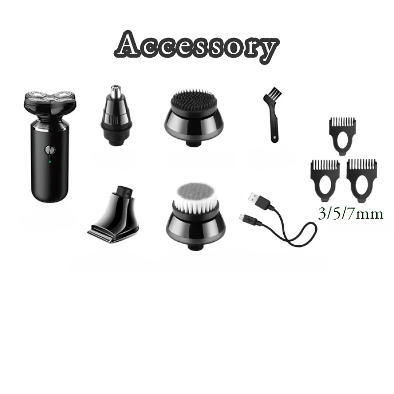 Kemei 5 в 1 Перезаряжаемые электробритва бритвы Для мужчин Уход за лошадьми комплект