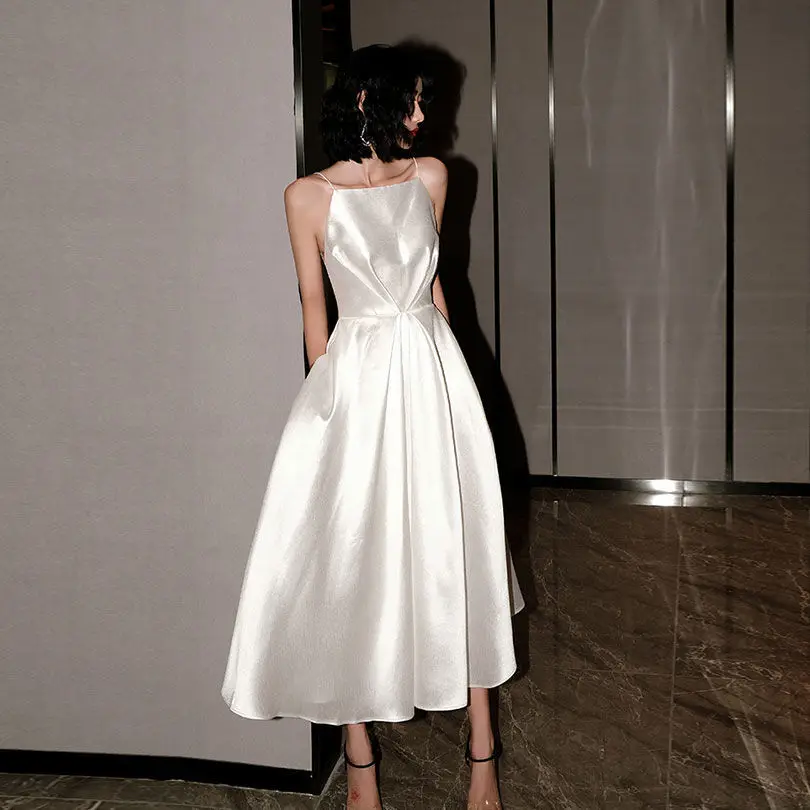 

Satin Women Strap Mini Dress Ruched Lace Up Cross Bandage Backless Bodycon Sexy Party Elegant 2020 Club Christmas Evening Dress