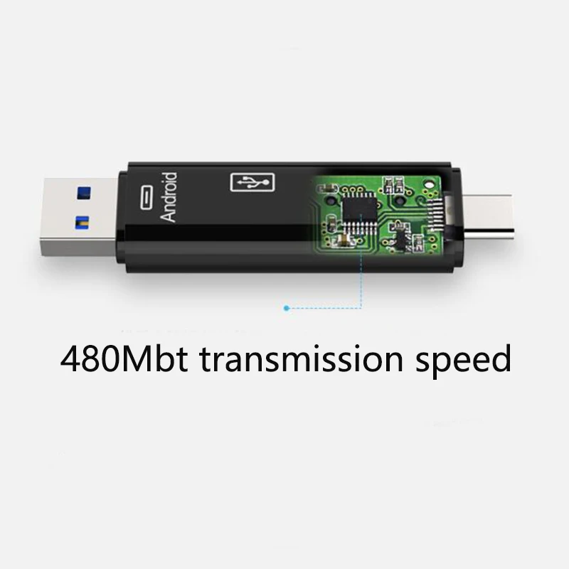 SD Kartenleser USB C 3 In 1 2.0 TF/Mirco Smart Memory Typ OTG-Stick Adapter |