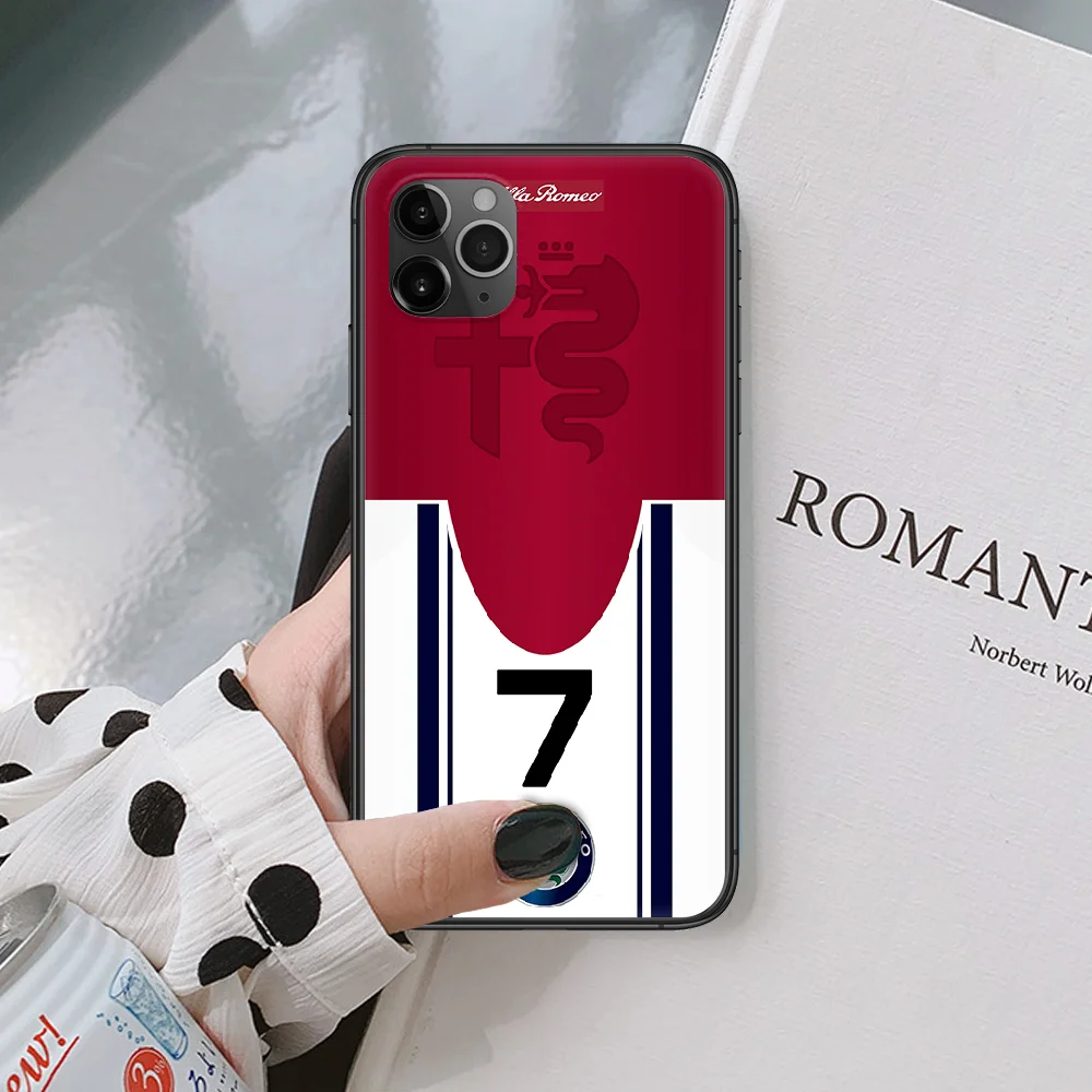

Alfa Romeo luxury sport car Phone case For iphone 5 6 7 8 S SE plus X XS XR 11 12 mini Pro Max 2020 black black cell cover soft