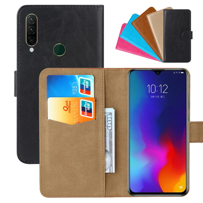 Роскошный чехол кошелек для Lenovo K10 Note из искусственной кожи в стиле ретро с