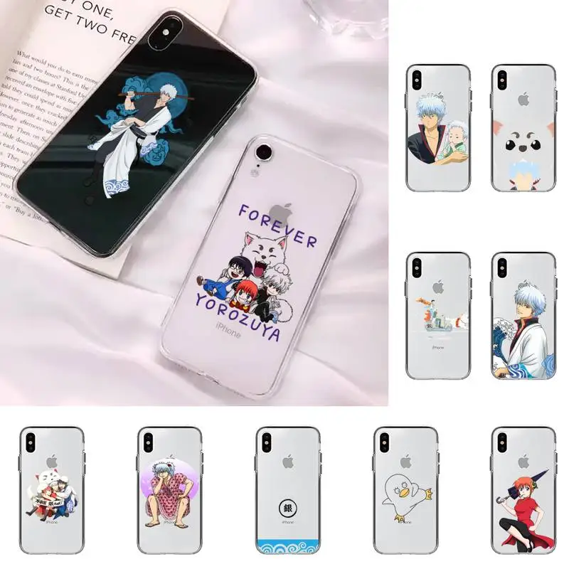 

Cute Japan Anime GINTAMA Phone Case for iphone 11 12 13 mini pro XS MAX 8 7 6 6S Plus X 5S SE 2020 XR case