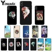 yinuoda japanese anime princess mononoke tpu soft phone case for iphone x xs max 6 6s 7 7plus 8 8plus 5 5s se xr 11 11pro max