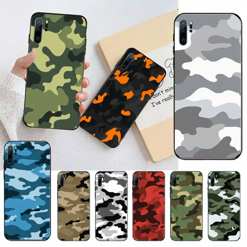

Camouflage Pattern Camo Army Phone Case For Huawei honor Mate 10 20 30 40 i 9 8 pro x Lite P smart 2019 nova 5t