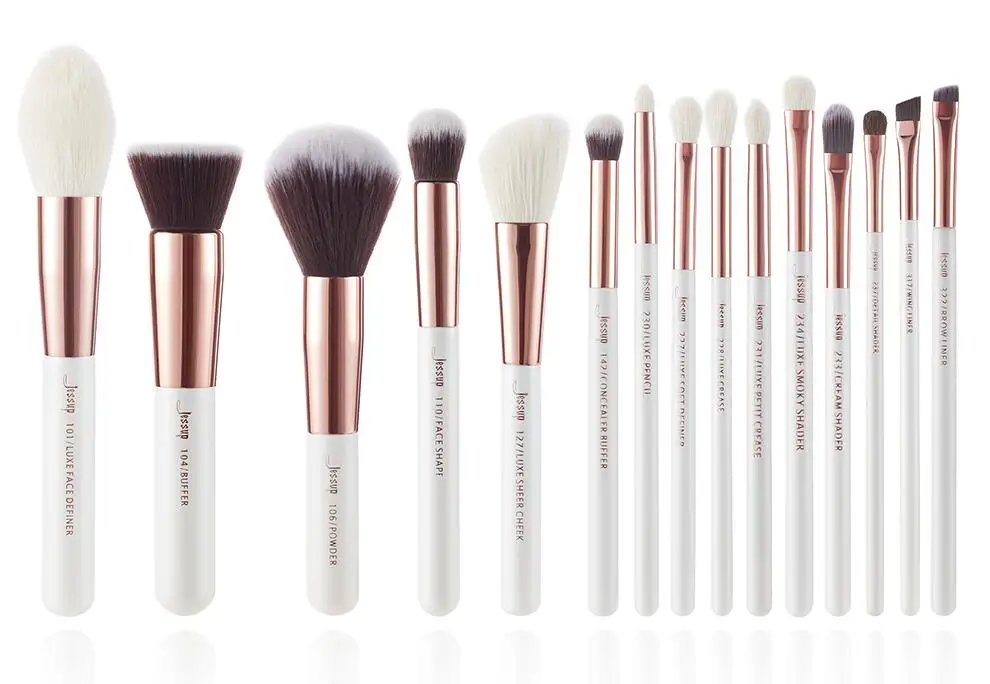 T220(15PCS) Jessup набор кистей для макияжа дропшиппинг pinceaux косметика "Maquillage" инструменты, тени для глаз, пудра Definer кисти букет невесты 6 штук в партии, 15 шт/25 шт - Handle Color: T220(15PCS)