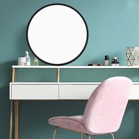 25cm wall mirror wooden frame moon mirrors vanity mirror with three color light home bedroom hallway decor for makeup dressing