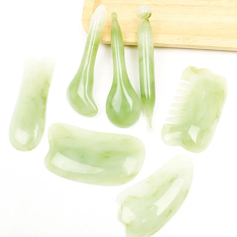 Массажер для лица из натуральной смолы массажный скребком гуаша массажер