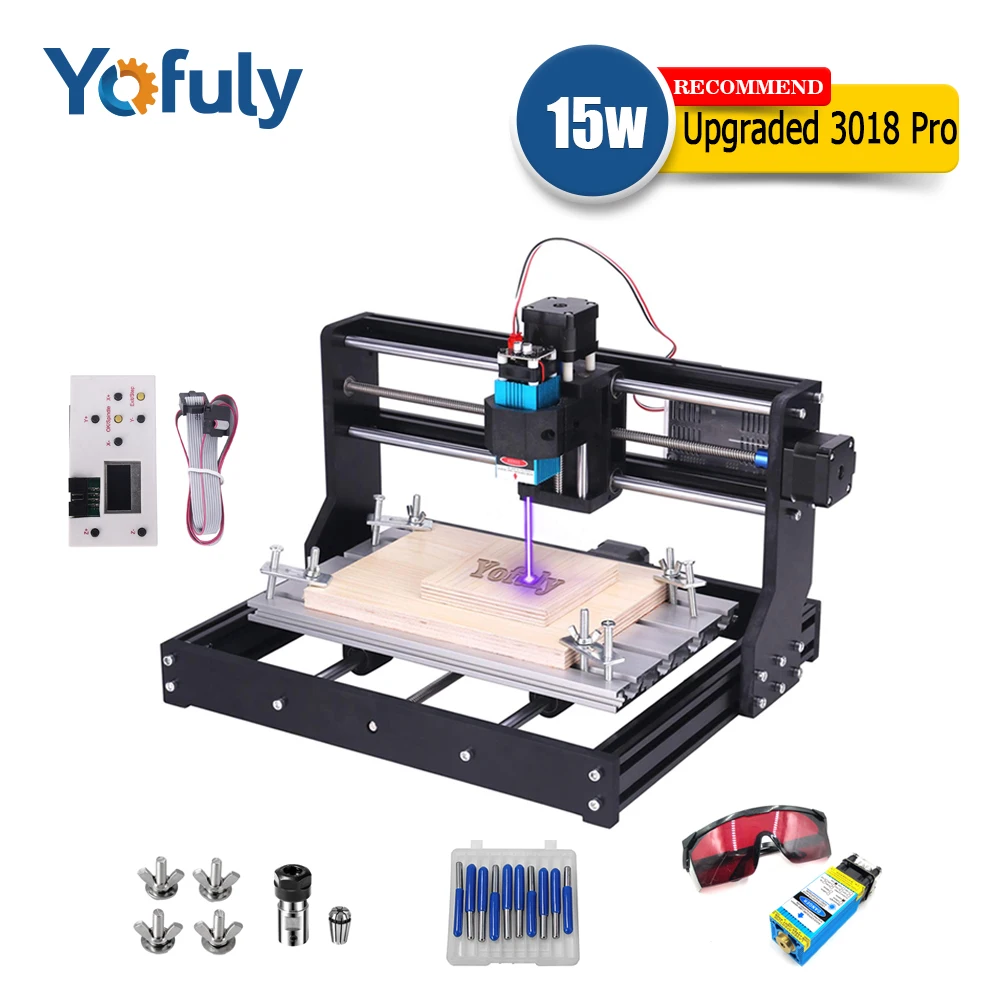 CNC 3018 Pro DIY Мини станок с ЧПУ с автономным управлением Лер 3 оси фрезерный станок GRBL контроль ER11 лазерный гравер новое поступление