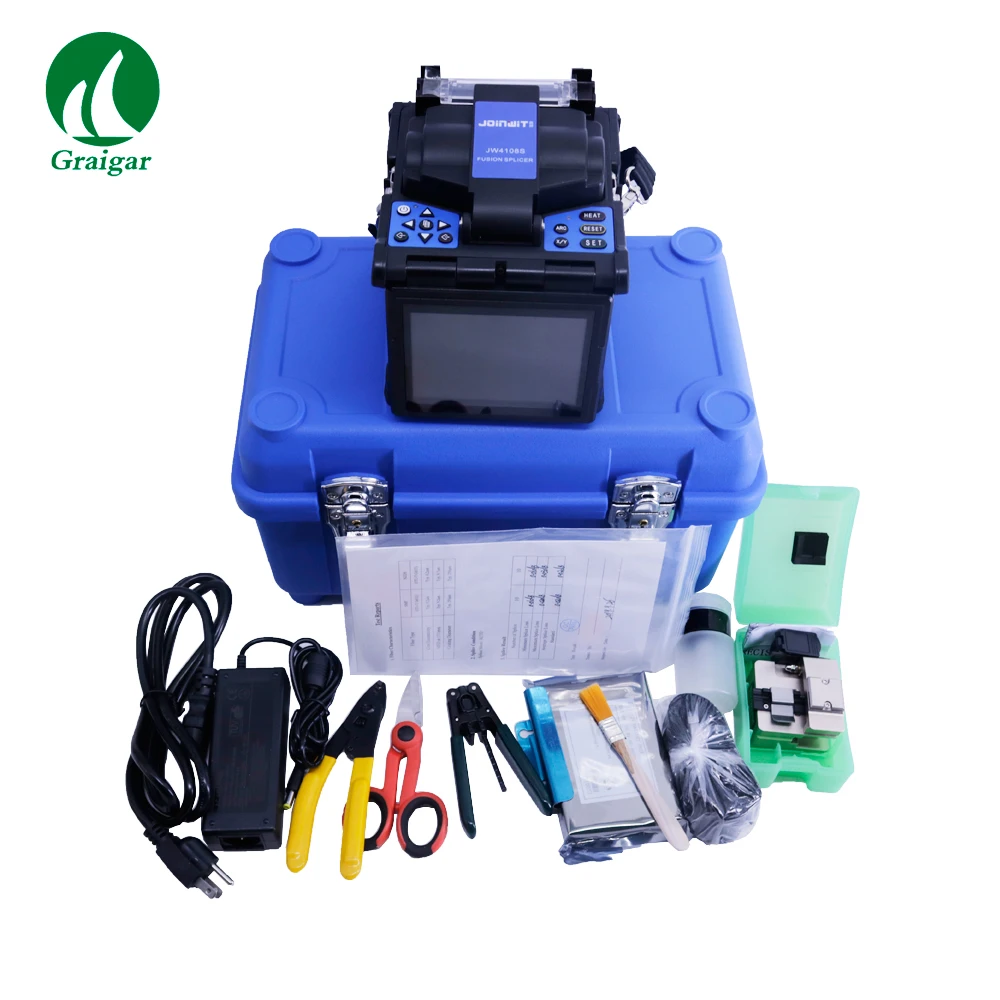

JW4108S Optical Fiber Fusion Splicer Handheld FTTH Fusion Splicer Cable Splicing Machine