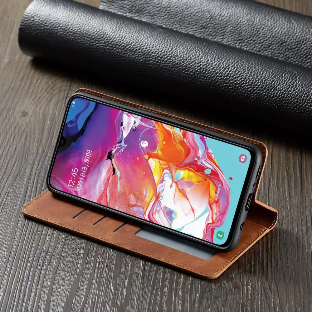 Кожаный чехол-книжка премиум-класса для Samsung Galaxy A20 A30 A40 A50 A60 A70 | Мобильные