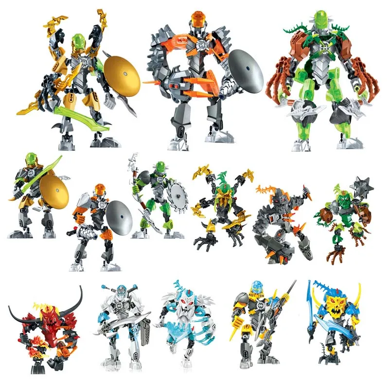 

Hero Factory Rocka Bulk Breez Scarox Bruizer Ogrum Pyrox Saroax STORMER FROST BEAST Figures Building Blocks Bricks Kids Toy