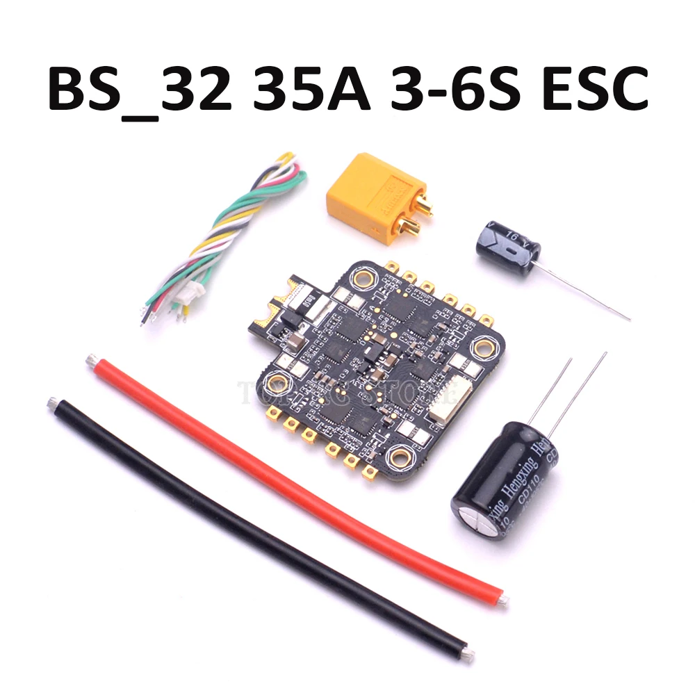 Only 35A ESC Контроллер полета Mamba F405 и 3-6s 35A 4 в 1 ESC BLHeli32 и 2-6s 40A/55A 4 в 1 ESC BLHeli_S бесщеточный ESC поддержка Dshot - Цвет: Only 35A ESC