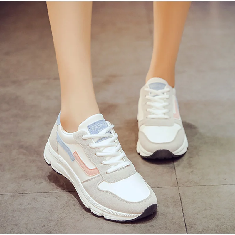 

Women Chunky Sneakers Casual Dad Shoes 2021 Female Lace Up Mesh Woman Platform Comfort Fashion Ladies Walking Shoes New
