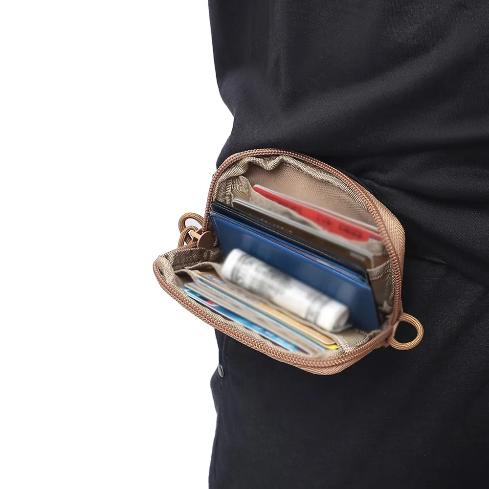 

Tactical Molle Pouch Utility EDC Pouch Wallet Card Bag Nylon Waterproof Waist Pouches Military Airsoft Accessory Bags