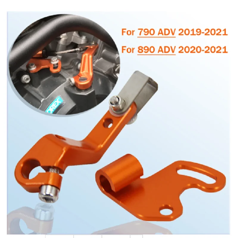 

FOR 790 890 Duke Adventurer ADV R 2021 2020 2019 2018 Orange and Black one Finger Clutch V2.0 compatible Motorcycle