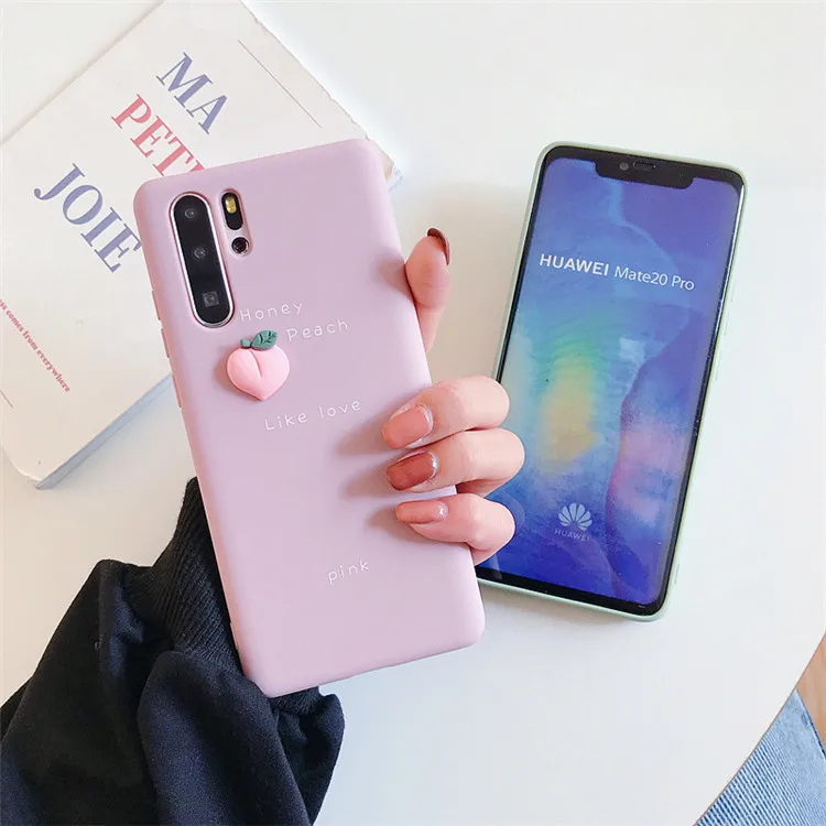 Мягкий термополиуретановый чехол для телефона с карамельным авокадо huawei P20 P30 Lite