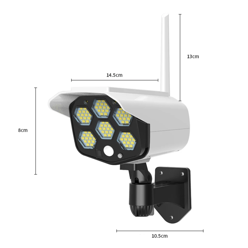 

84 LED Solar Powered Outdoor Wall Light Waterproof Motion Sensor Park Lighting Courtyard Decoration Lamp With Remote Control