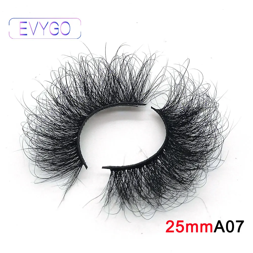 

Fluffy Mink Eyelashes 25mm Lashes Makeup Thick 5D Mink False Eyelashes 100% Hand Made Eyelash For Wholesale drop shipping