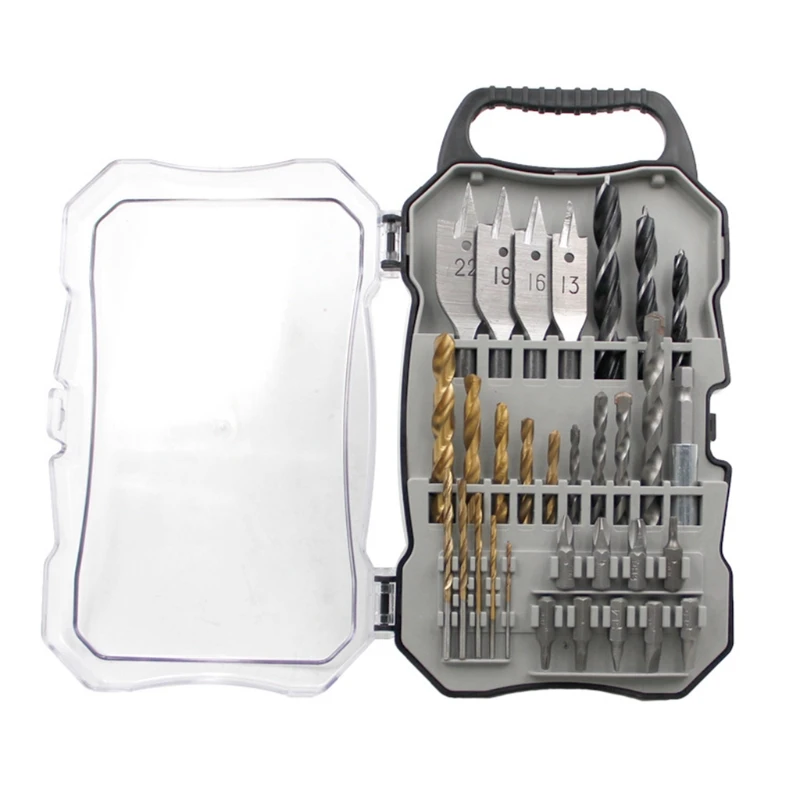 

31Pc Electric Mini Drill Bit Kit Rotary Tool Accessories Set Cutting Engraving Tool Head Drill Set