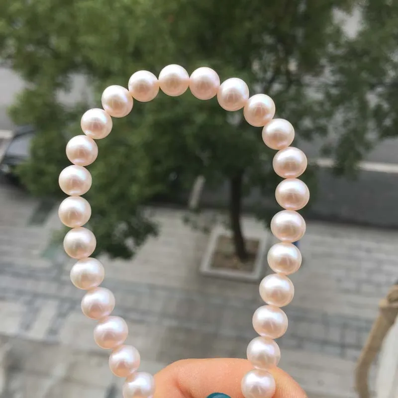 

Women's pearl necklace size 7-7.5mm in good quality for DIY jewelry accessaries loose pearls