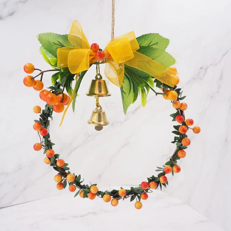 Искусственная гирлянда из ягод и растений настенная подвеска используемая для