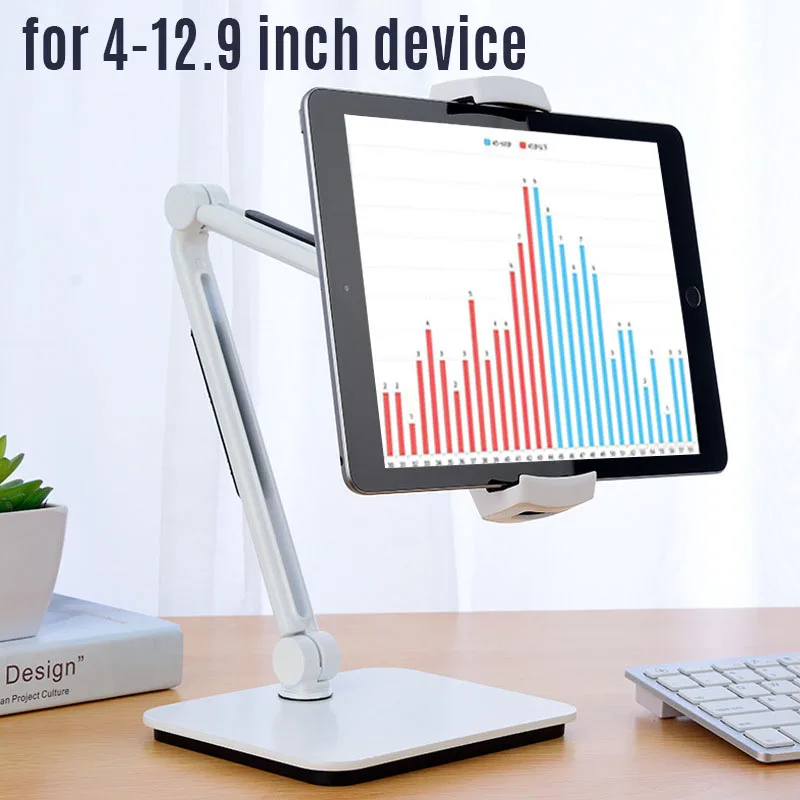 Offerte Supporto Da Tavolo Universale Per Tablet Per IPad 7.9 9.7 10.5 11 12.9 Pollici Supporto Per Tablet Con Staffa Pigra In Metallo Per Samsung Xiaomi Huawei
