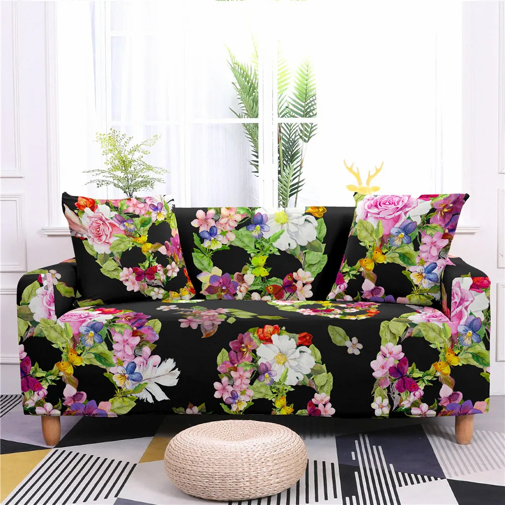 Чехол на диван с черепом полноразмерный чехол для гостиной стула домашний декор