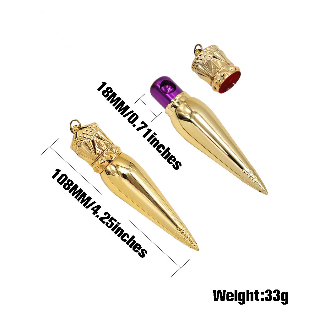 Золотая Корона ожерелье со скипетром металлическая курительная трубка 108 мм