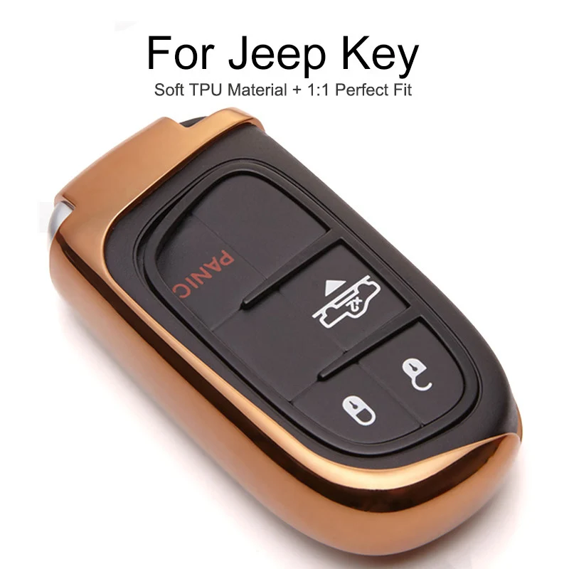 ТПУ чехол для автомобильного ключа Jeep Liberty Renegade Patriot Cherokee Commander Wrangler Jl защитный