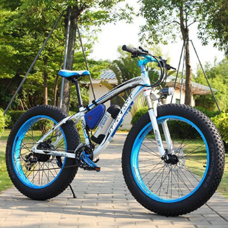 Verkaufen Elektrische Bike 26 Zoll 21 Geschwindigkeit Ebike 4,0 Fett Reifen Elektrische Fahrrad Strand Berg Schnee E-bike