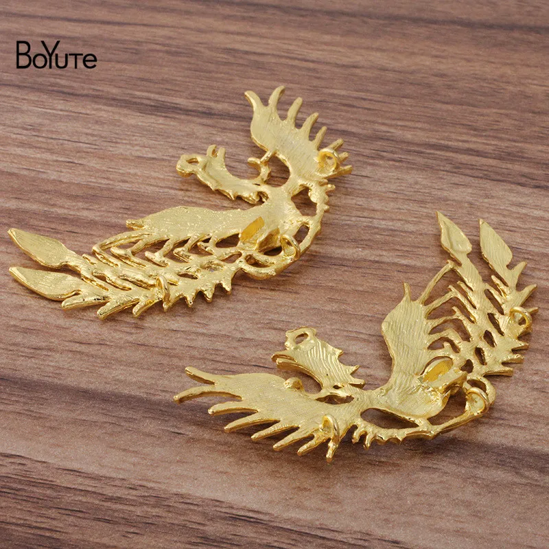 

BoYuTe (5 Pieces/Lot) 38*75MM Metal Alloy Phoenix Materials Diy Handmade Jewelry Accessories Wholesale