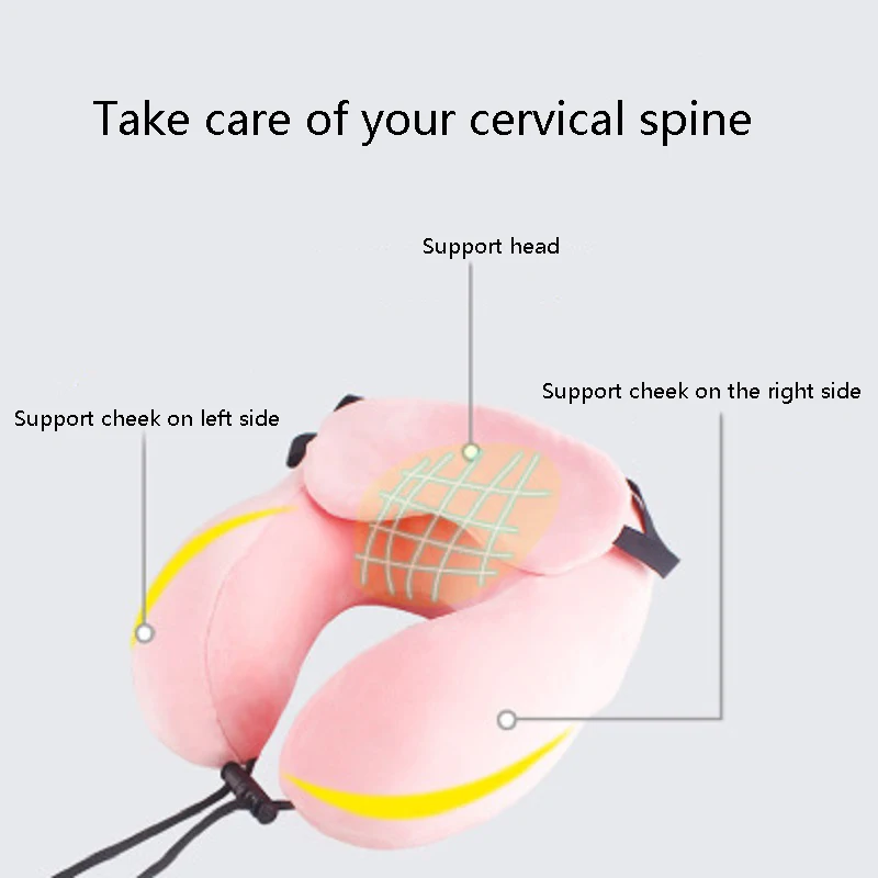 Модная U-образная подушка с эффектом памяти дорожная Защитная Шейная Подушка