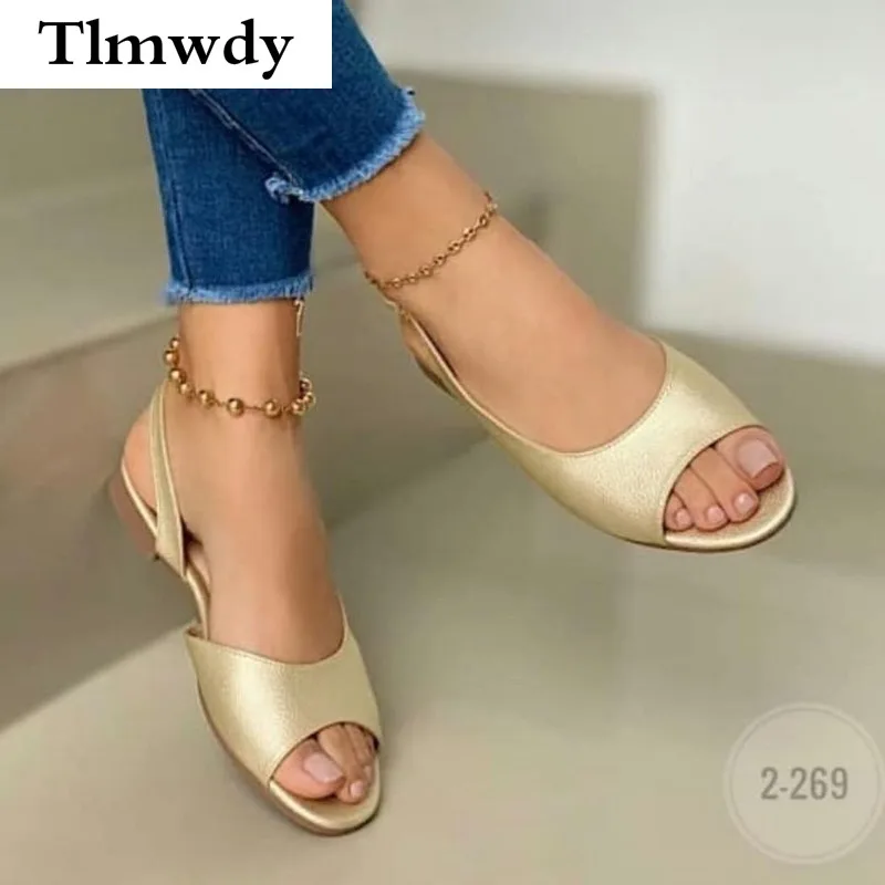 

Women's Summer 2021 Sandals Leather Shoes Summer Fashion Open-toed Platform Bundle Feet Sexy Women's Beach Casual Sandals