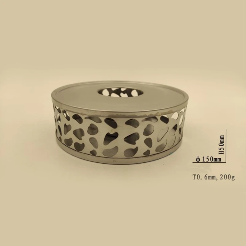 Грелка для чая из нержавеющей стали круглая подставка подогреватель (без